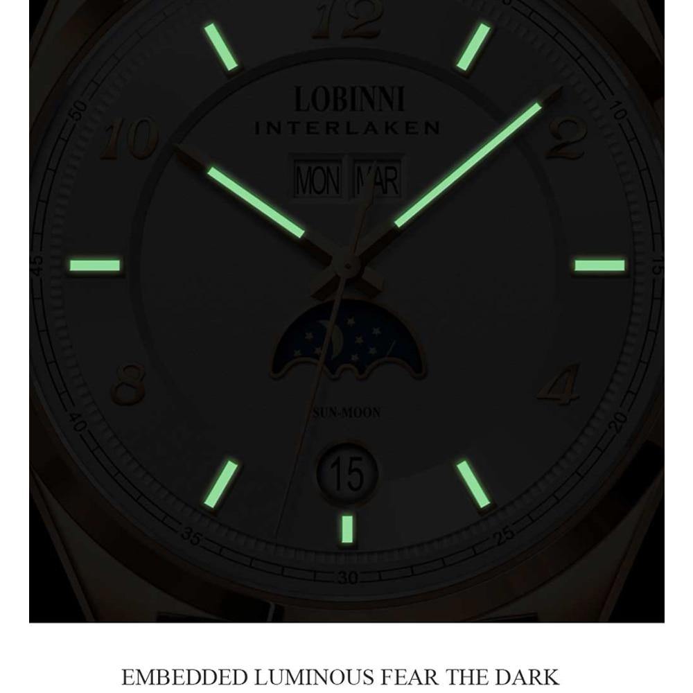 Lobinni Automatic Luminous 18016 - Grmontre Watches