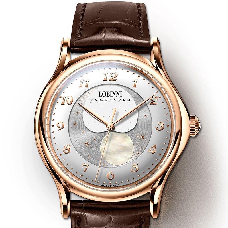 Lobinni Moon Phase Automatic 18010 - Grmontre Watches