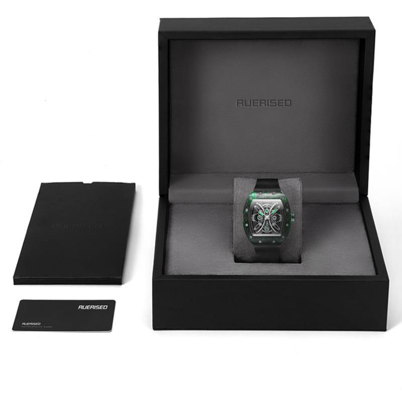 Ruerised Carbon Fiber Green MR-63001G - Grmontre Watches