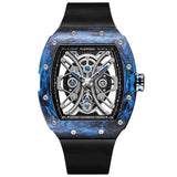 Ruerised Carbon Fiber Blue MR-63001G - Grmontre Watches