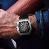 Ruerised Barrel-shaped Black MR-63001G - Grmontre Watches