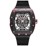 Ruerised Carbon Fiber Red MR-63001G - Grmontre Watches