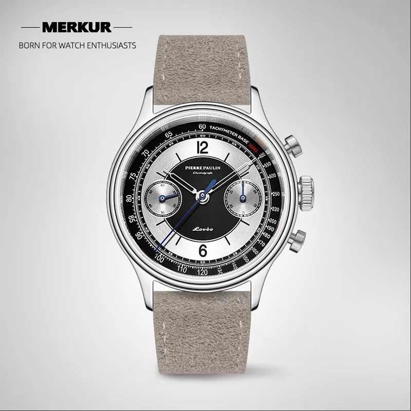 Pierre Paulin Sector Dial Mechanical Chronograph Seagull ST1901 Vintage ...