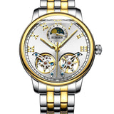 Binger Brand Stainless Steel Skeleton Mechanical Men Watches Waterproof B-8607 - Grmontre Watches