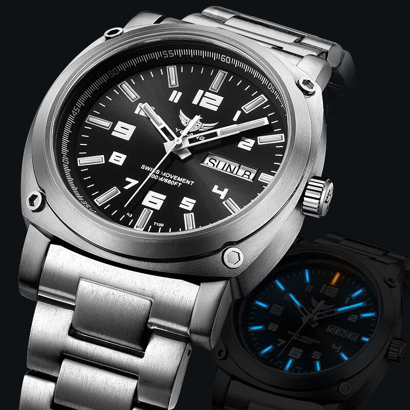 Swiss Ti Watches SWISS MILITARY BY CHRONO Titanium 300 Lightweight